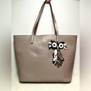 Kate Spade New York Owl Little‎ Len Star Bright Leather Tote Shoulder Bag purse